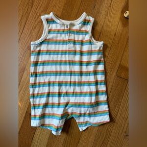 Hanna Andersson Baby Sleeveless Ribbed Shortie Romper